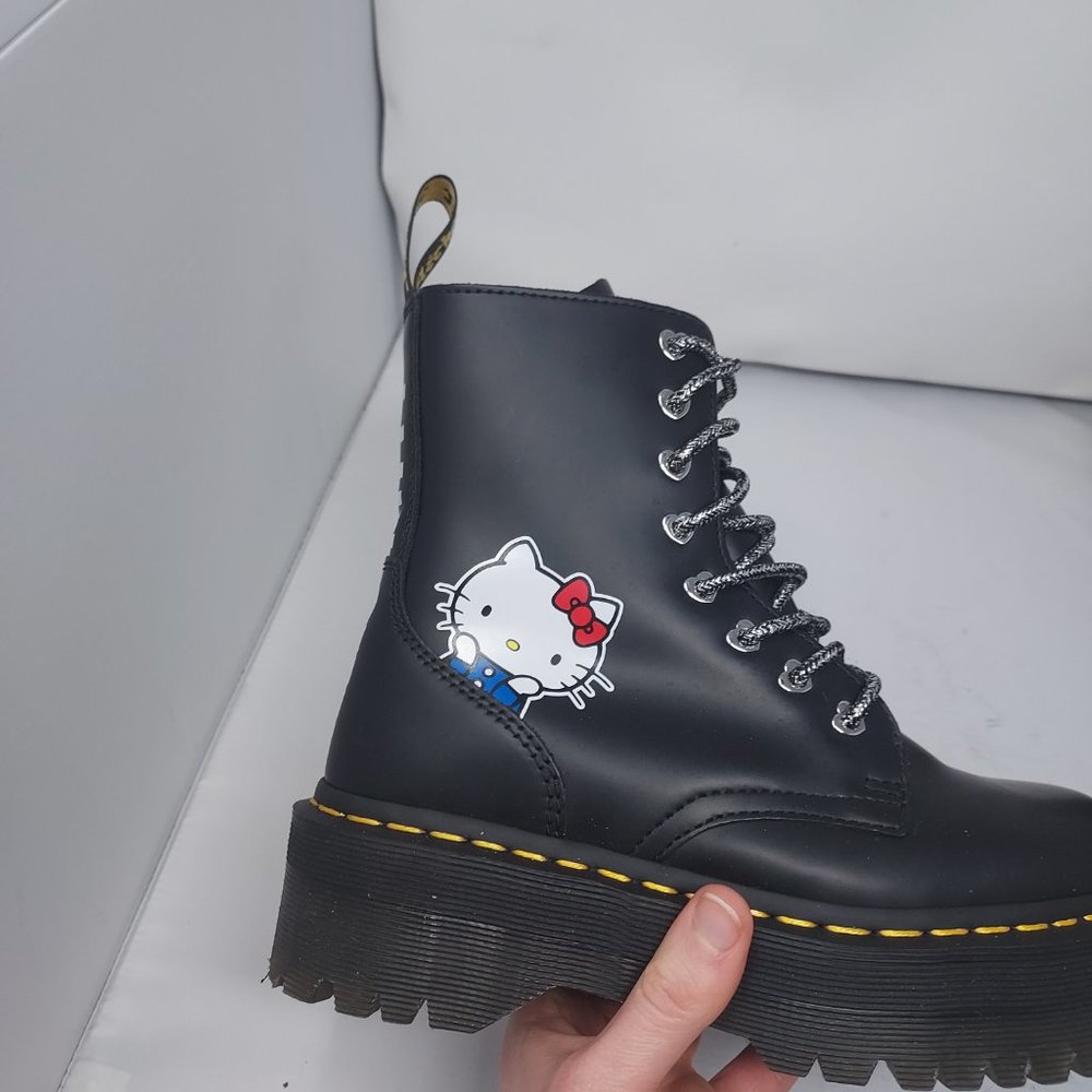 Dr. Martens x Hello Kitty Jadon Platform Chunky Sanrio Boots - Picture 11 of 12